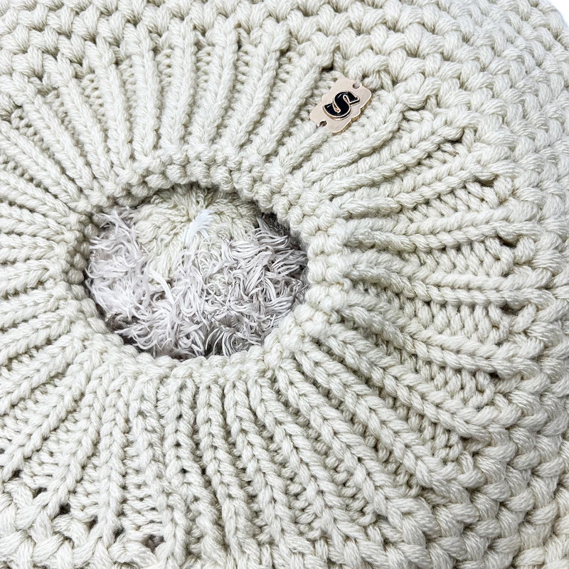 ست کلاه و شال گردن بافتنی مدل سام 423