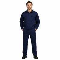 ست لباس کار سرمه ای زیپ مخفی والا دوخت VD-576